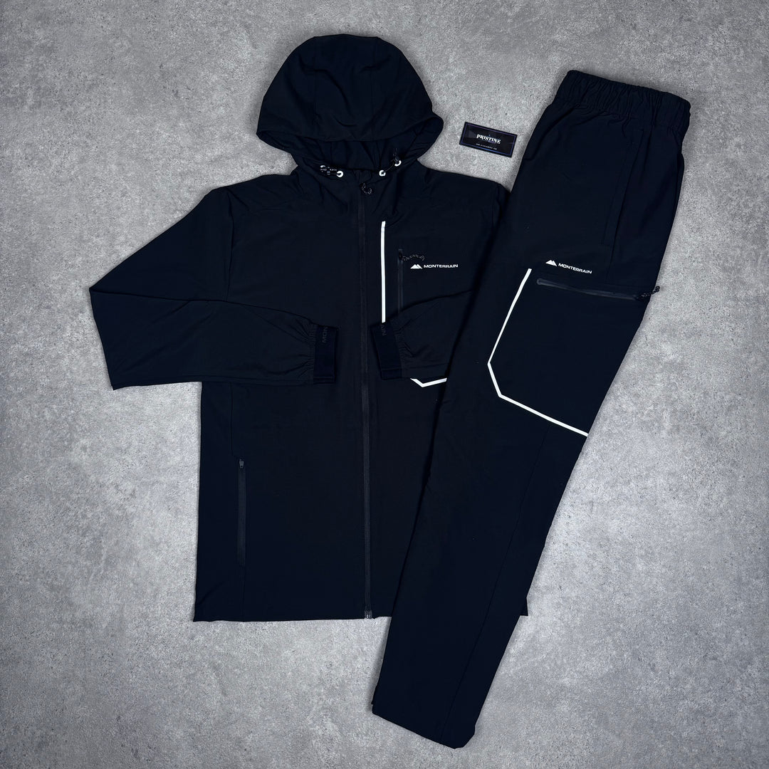 Monterrain woven tracksuit (Black)