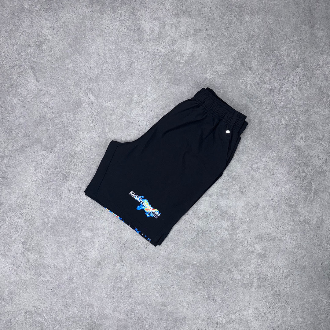 Monterrain Thunder Shorts (Black/Blue)