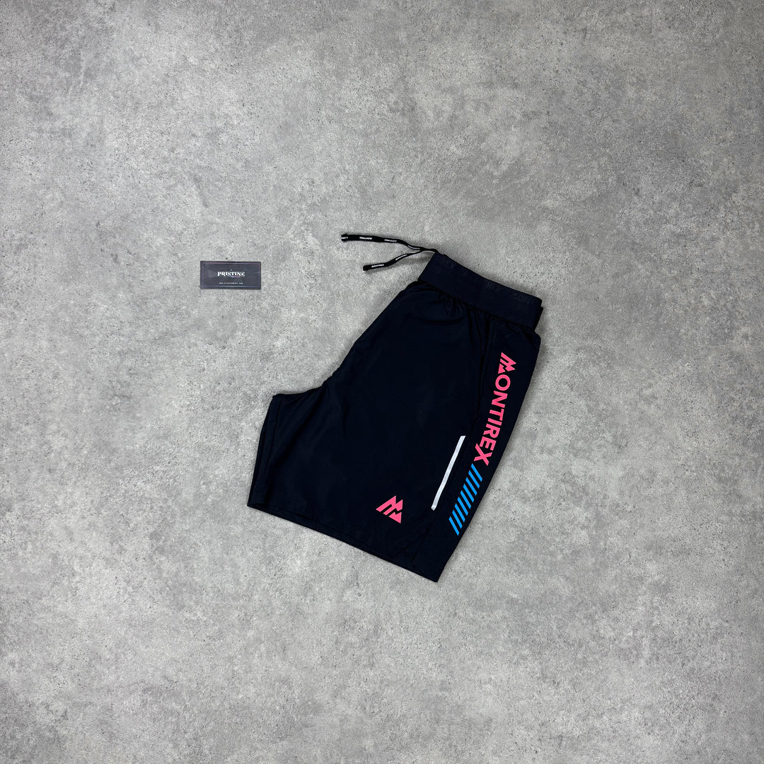Montirex Strike Performance Shorts – Black x Neon