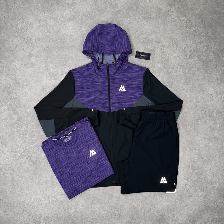 Montirex Eclipse Tri Short Set – Shadow Purple x Graphite Grey