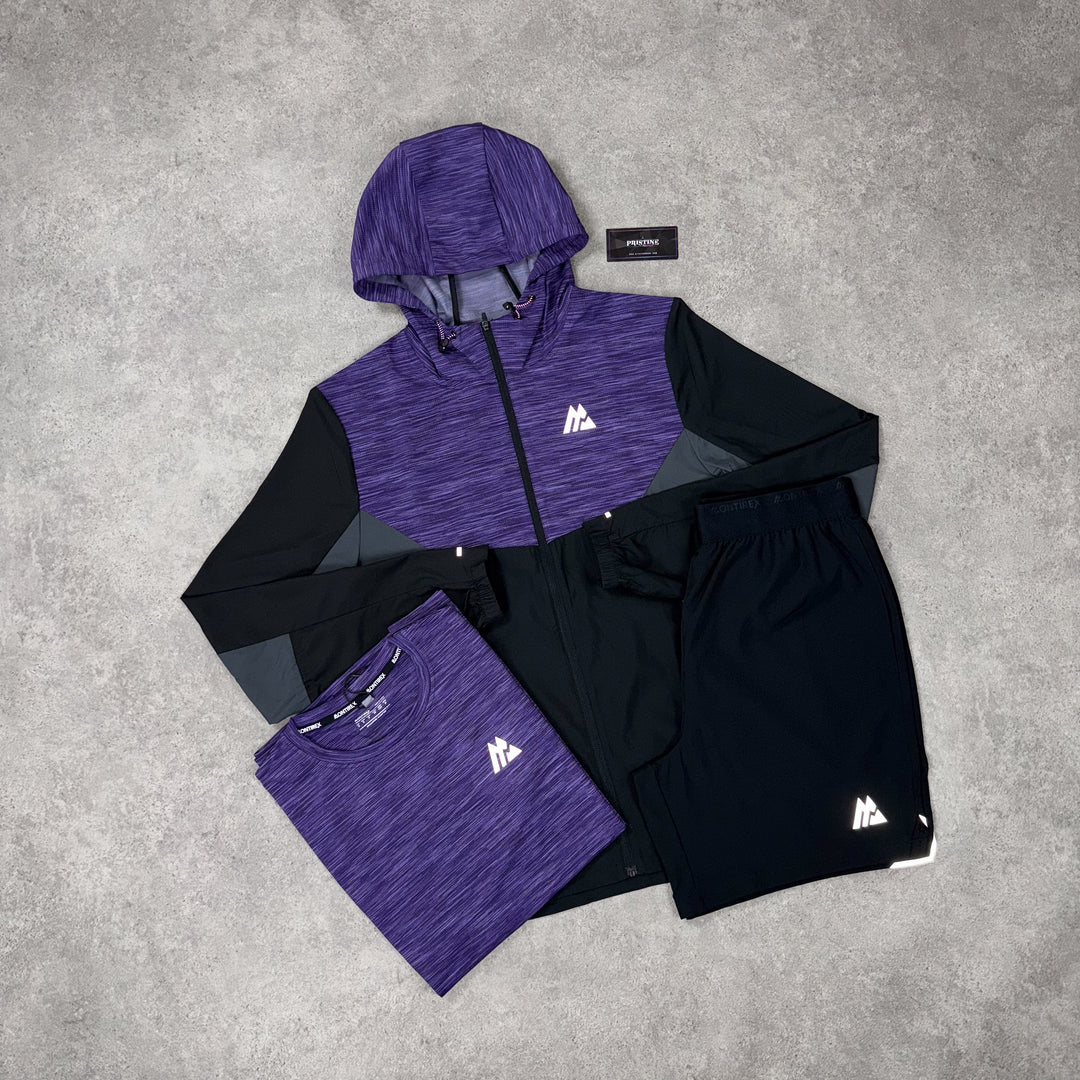 Montirex Eclipse Tri Short Set – Shadow Purple x Graphite Grey