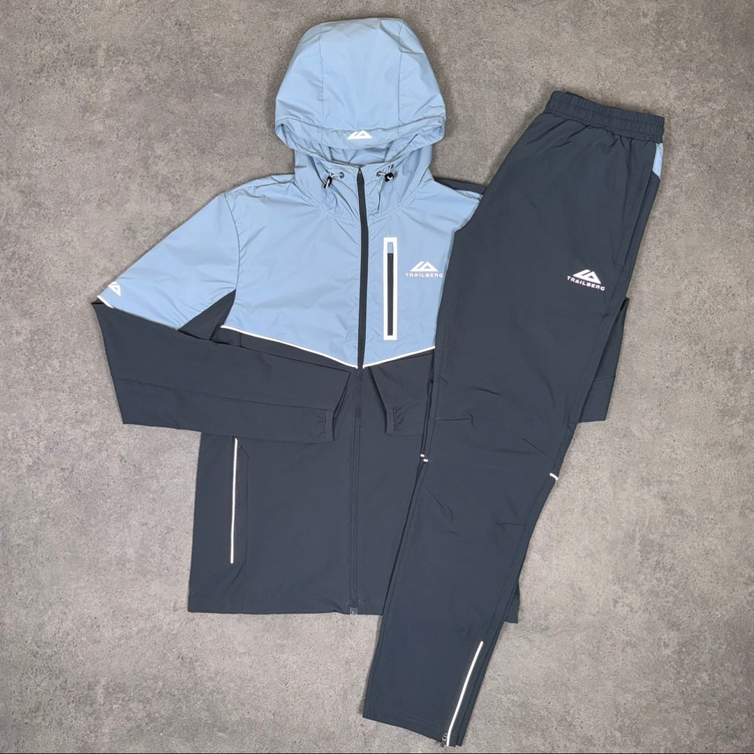 Trailberg taper tracksuit (blue/grey)