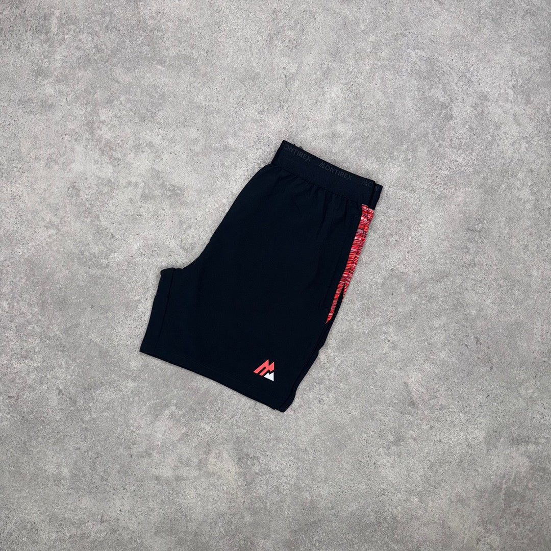 Montirex Run Shorts (Black/Red)