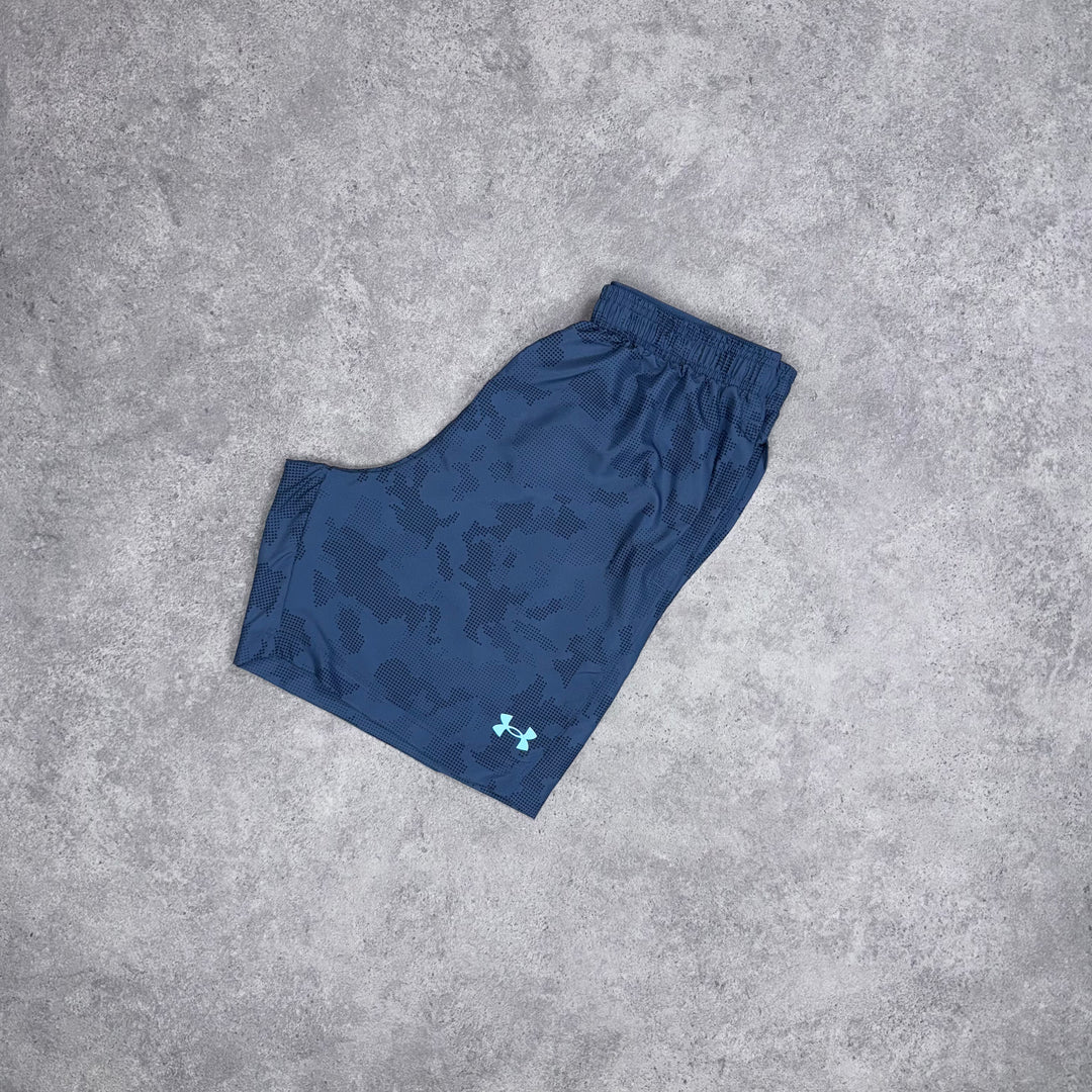 Under Armour Woven Camo Shorts (Navy-Blue)