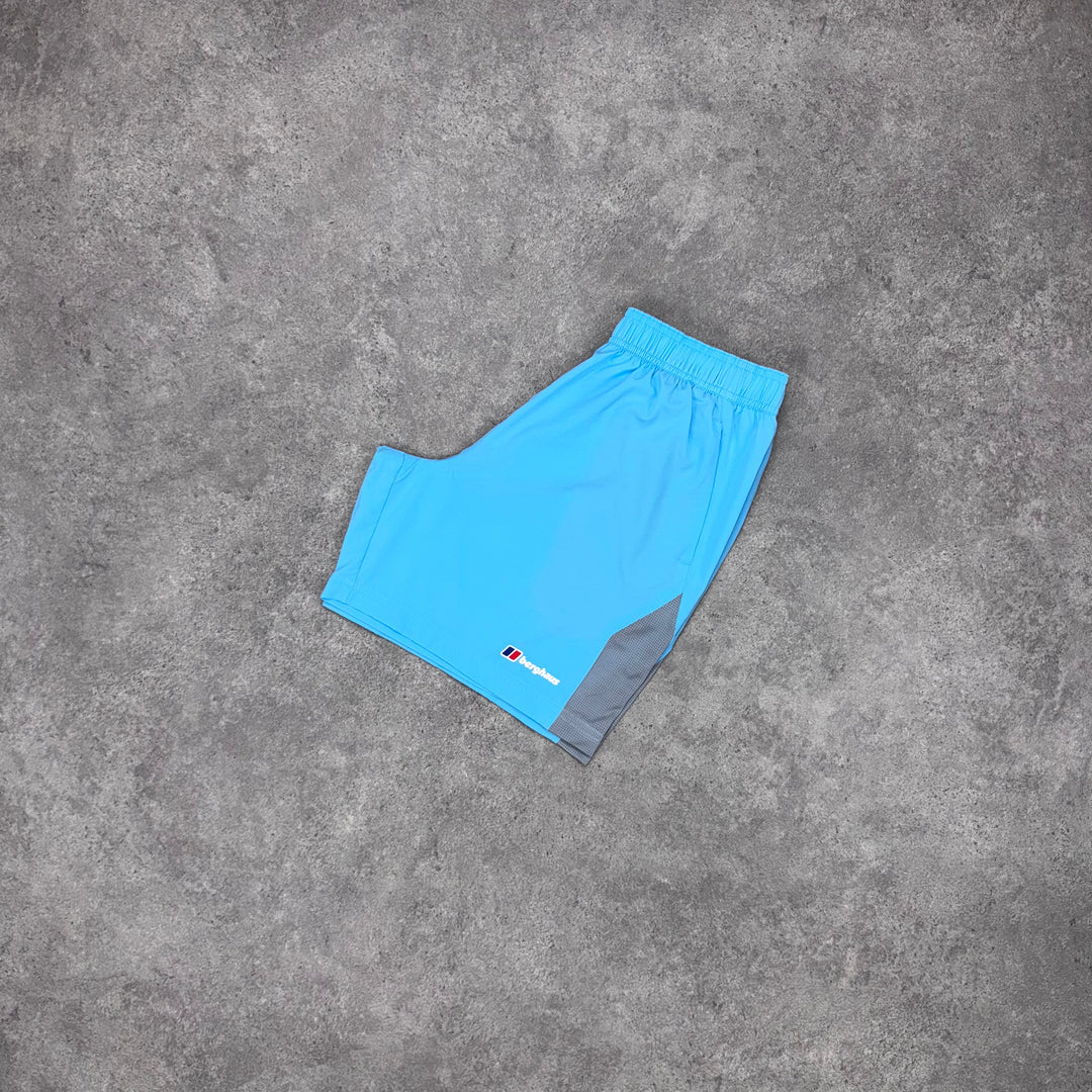 Berghaus Active Shorts – Sky Blue x Charcoal