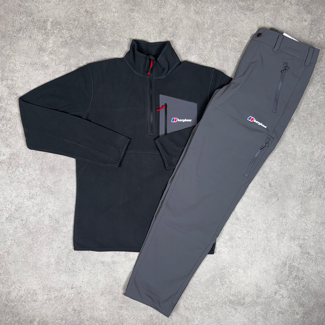 Berghaus Urbism 1/2 Zip Polar Fleece Set (Light-Black/Grey)