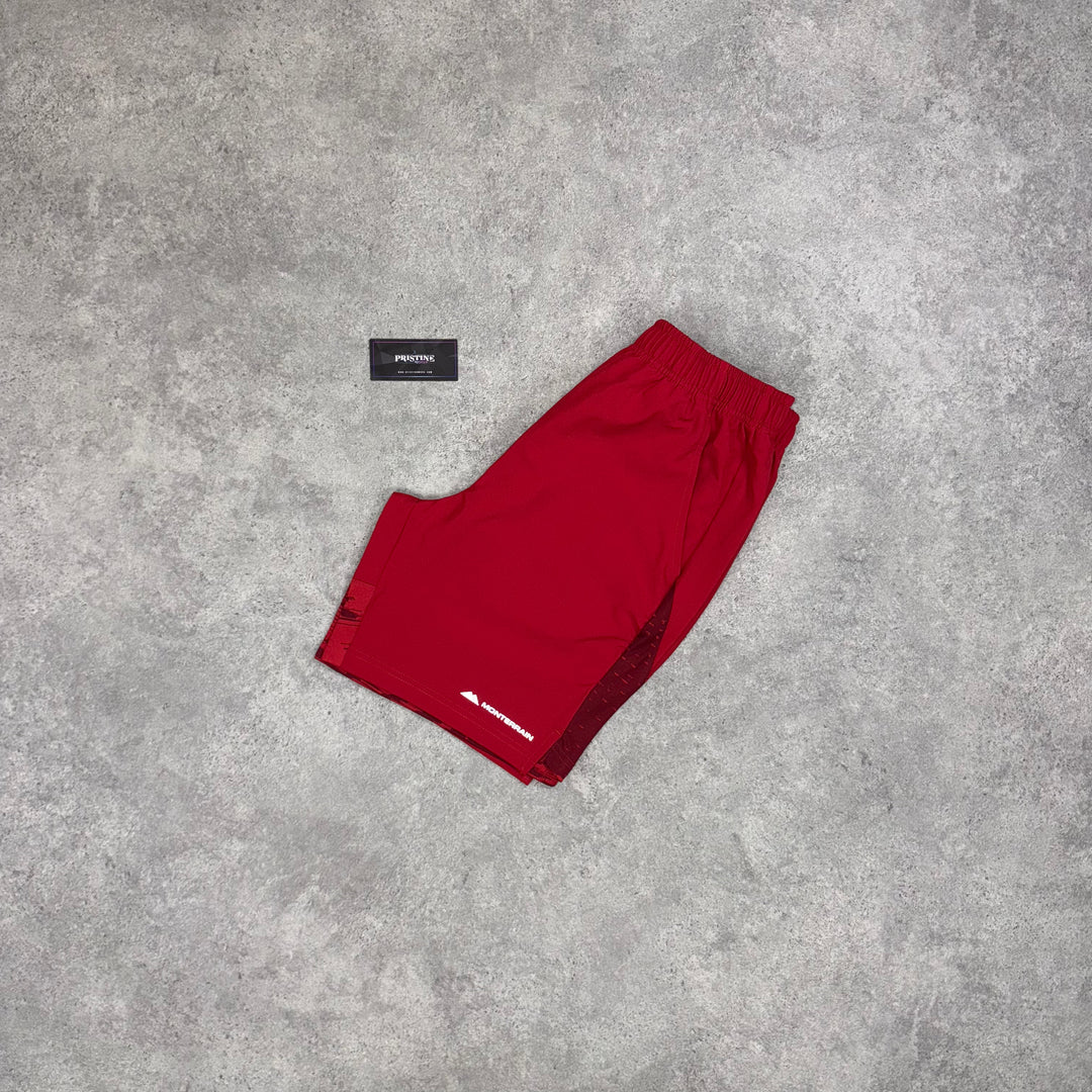 Monterrain Redline Shorts – Crimson