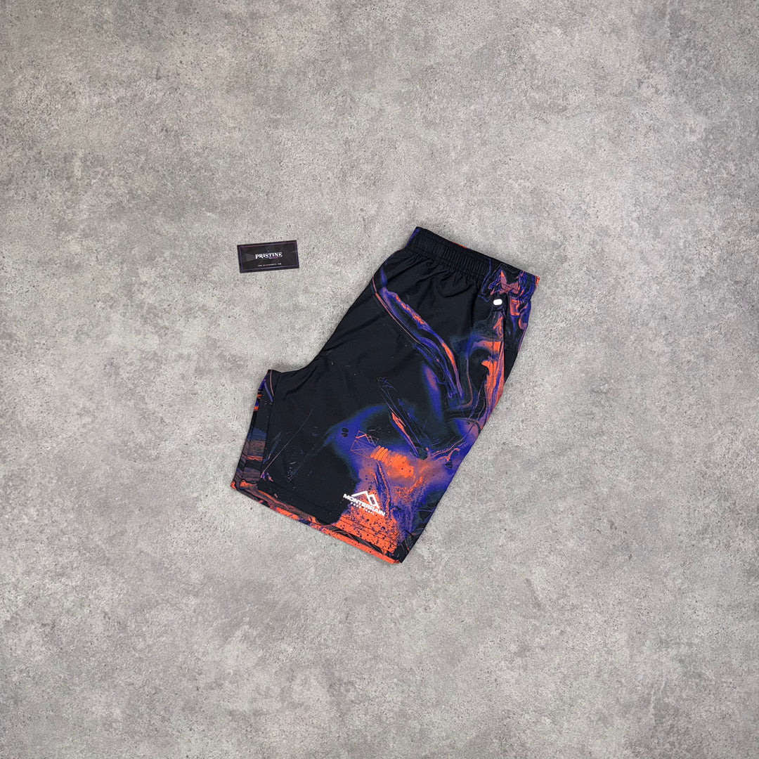 Monterrain Eclipse Surge Shorts – Black Lava Swirl