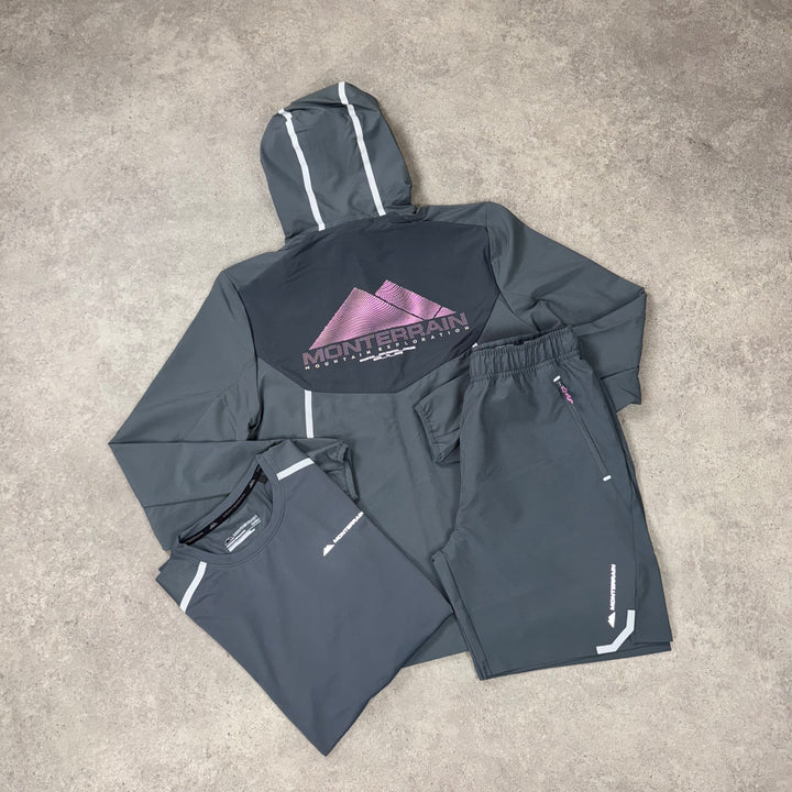 Monterrain Vector Tri Short Set – Slate Grey