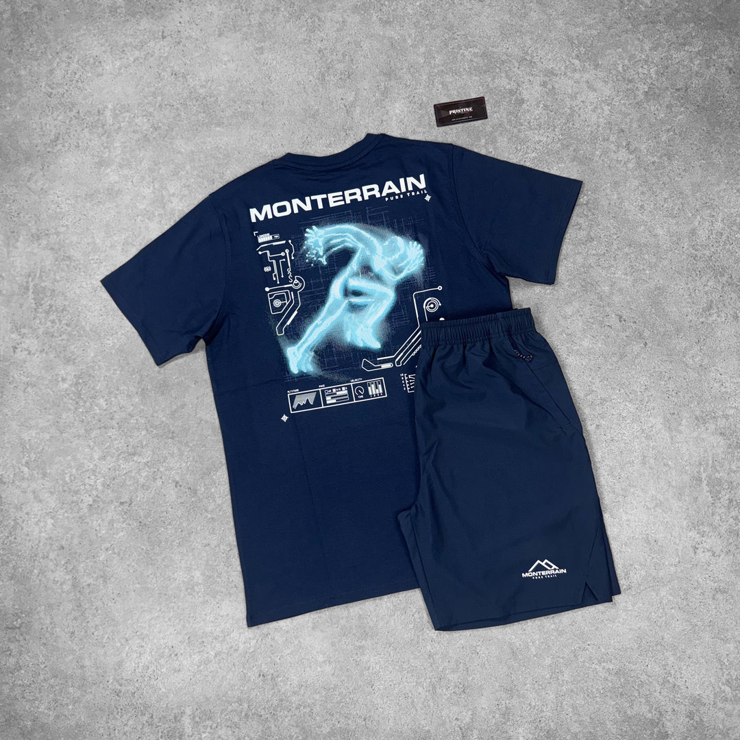 Monterrain Voltage Short Set – Midnight x Arctic Blue