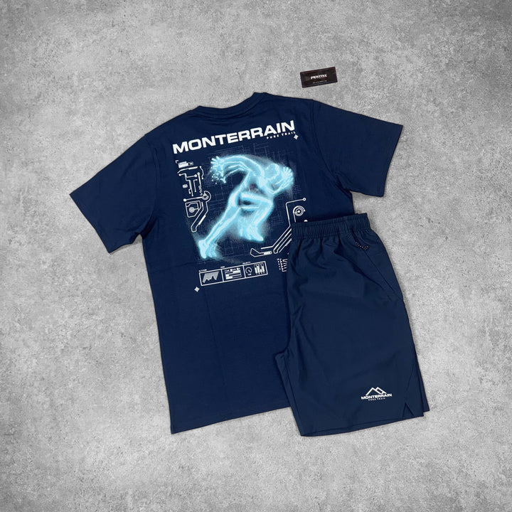 Monterrain Voltage Short Set – Midnight x Arctic Blue