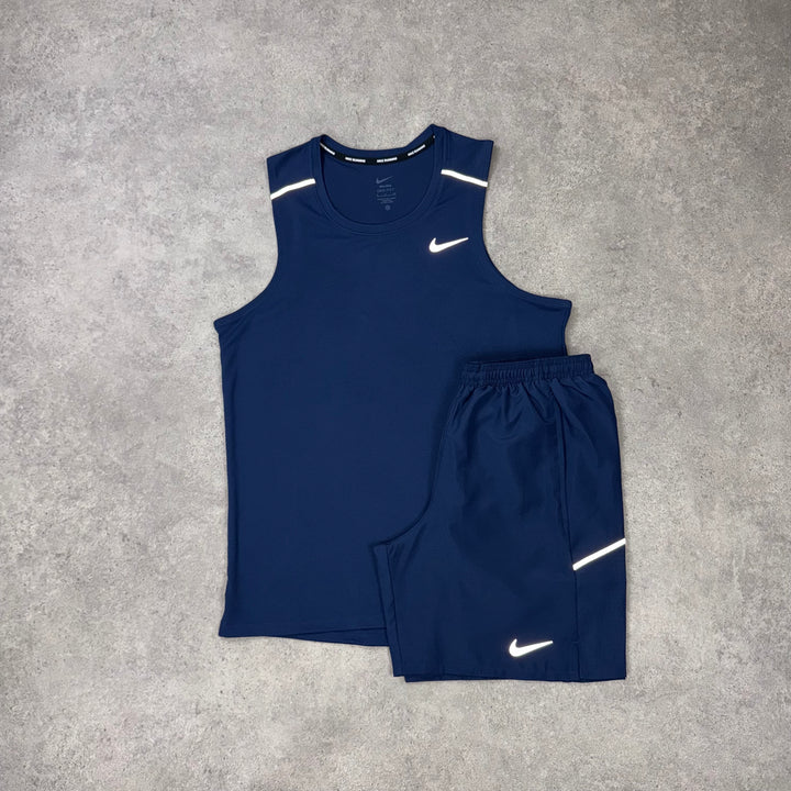 Nike Miler Vest Set – Navy Blue