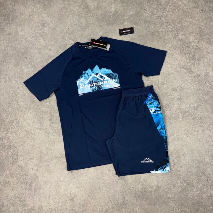 Monterrain Glacier Short Set – Abyss x Electric Blue