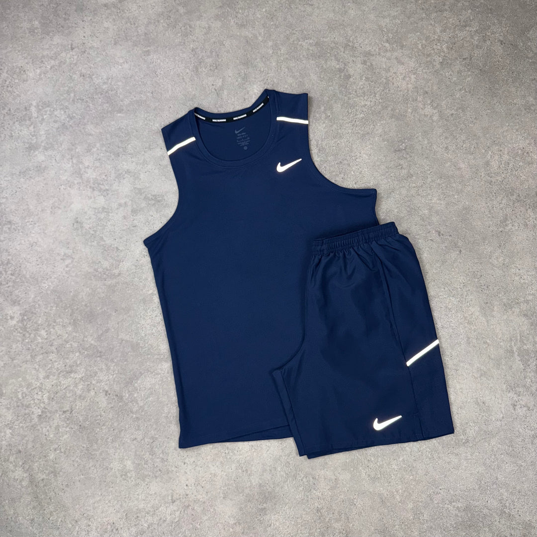Nike Miler Vest Set – Navy Blue
