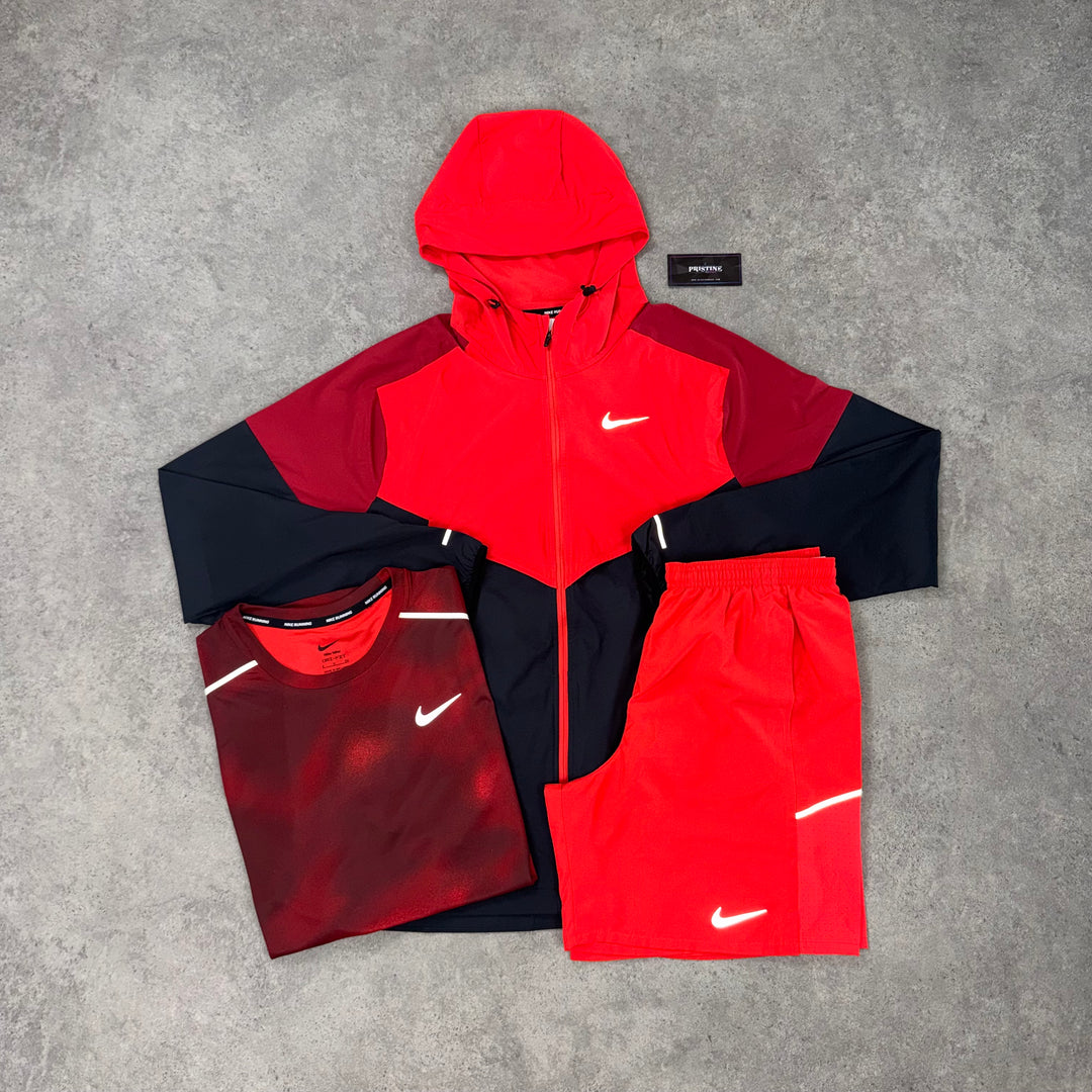 Nike Run Division Tri Short Set – Hyper Crimson x Burgundy