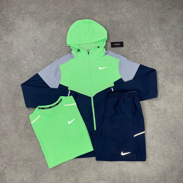 Nike Run Division Tri Set – Electric Green x Midnight Navy