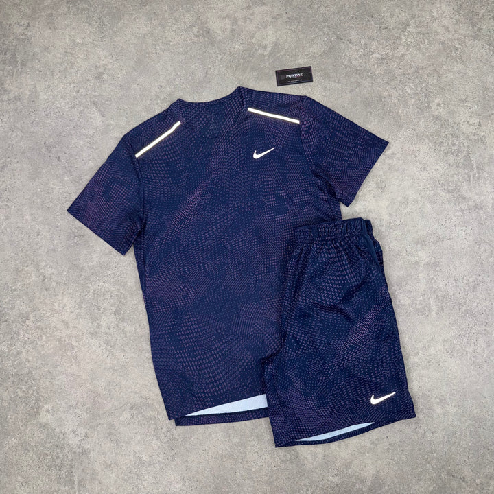Nike Eclipse Short Set – Purple Navy