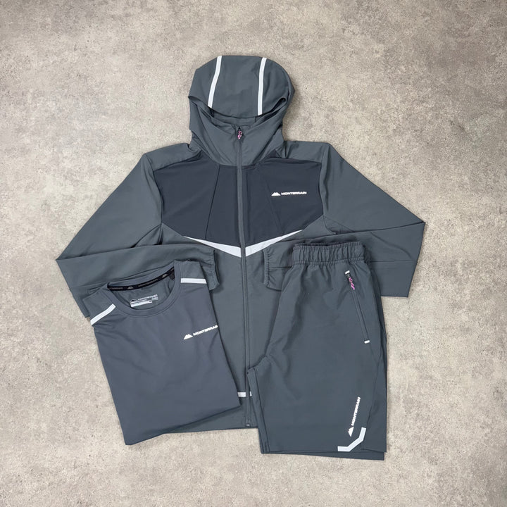 Monterrain Vector Tri Short Set – Slate Grey
