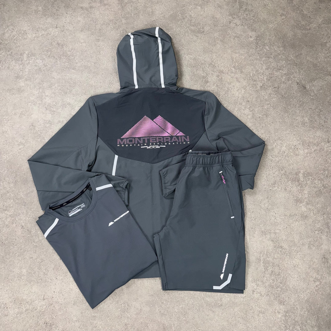 Monterrain Vector Tri Short Set – Slate Grey