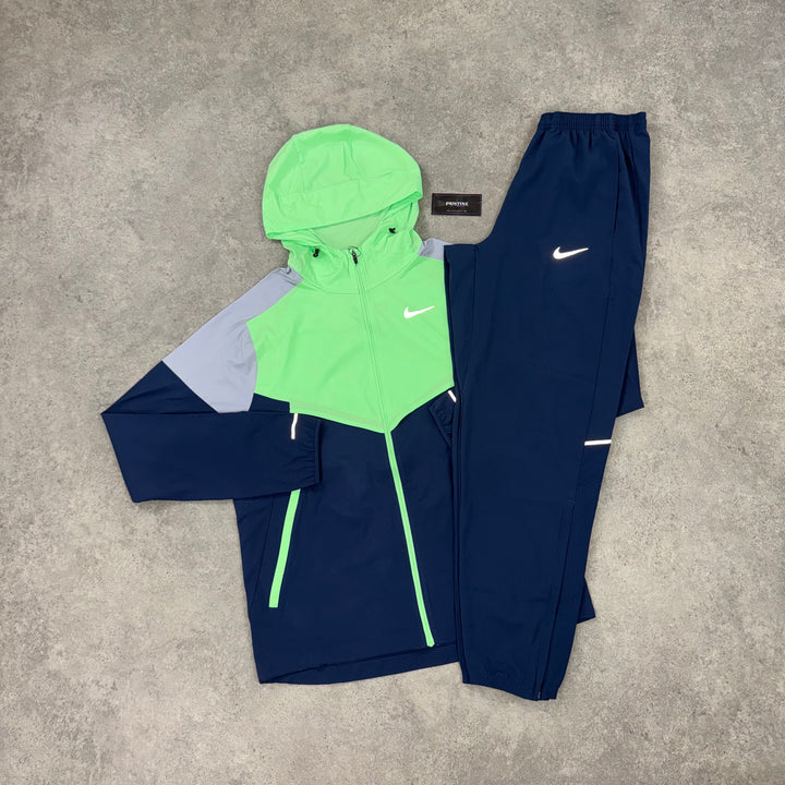 Nike Run Division Twin Set – Electric Green x Midnight Navy