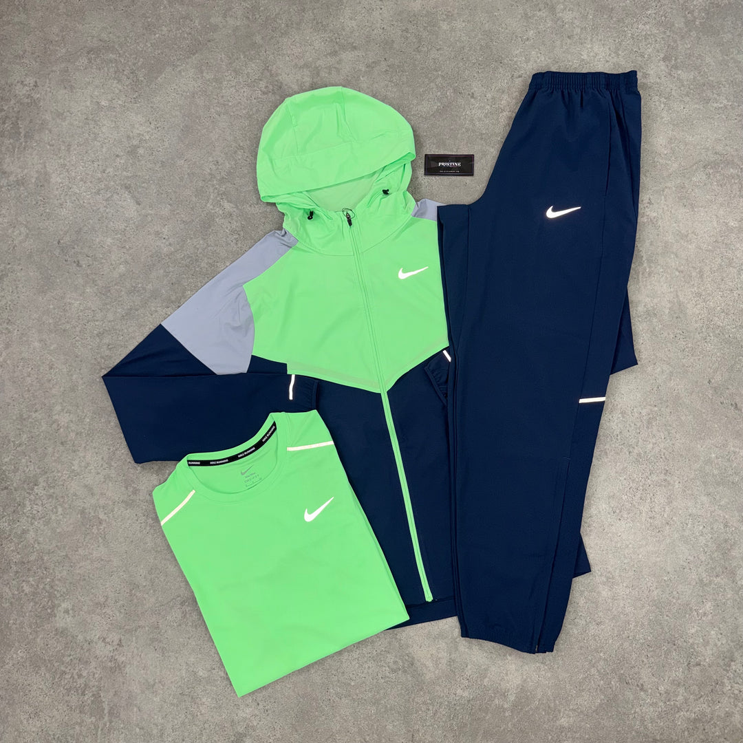 Nike Run Division Tri Set – Electric Green x Midnight Navy