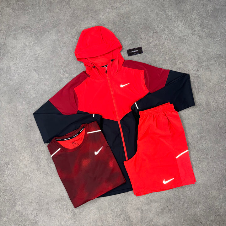 Nike Run Division Tri Short Set – Hyper Crimson x Burgundy