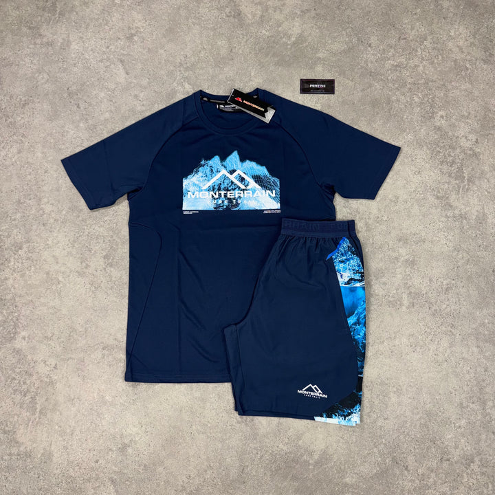 Monterrain Glacier Short Set – Abyss x Electric Blue