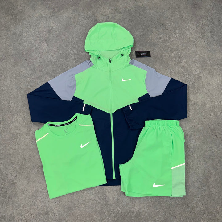 Nike Run Division Tri Set – Electric Green x Midnight Navy