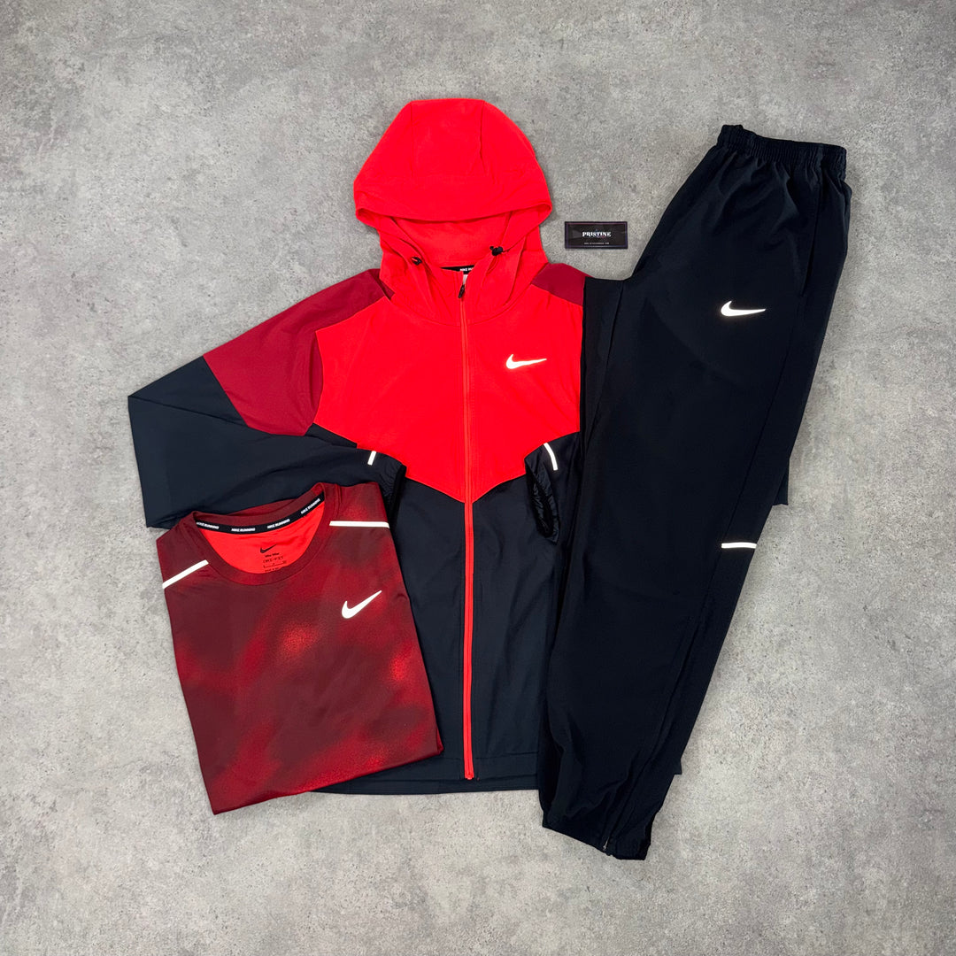 Nike Run Division Tri Twin Set – Hyper Crimson x Burgundy x Black