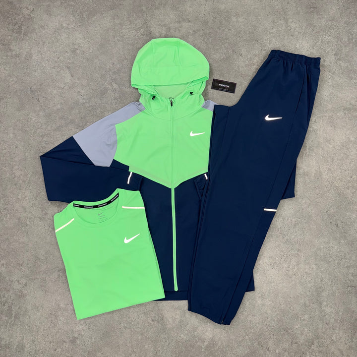 Nike Run Division Tri Set – Electric Green x Midnight Navy