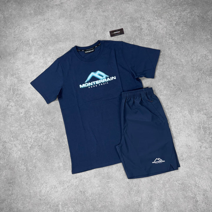 Monterrain Voltage Short Set – Midnight x Arctic Blue
