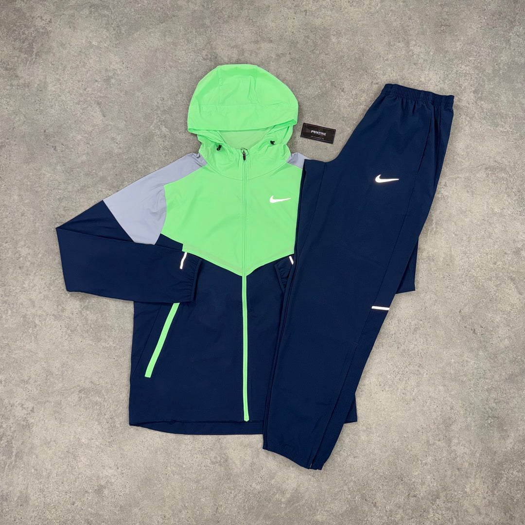 Nike Run Division Twin Set – Electric Green x Midnight Navy