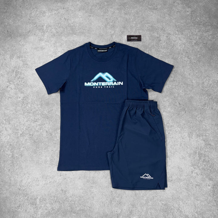 Monterrain Voltage Short Set – Midnight x Arctic Blue