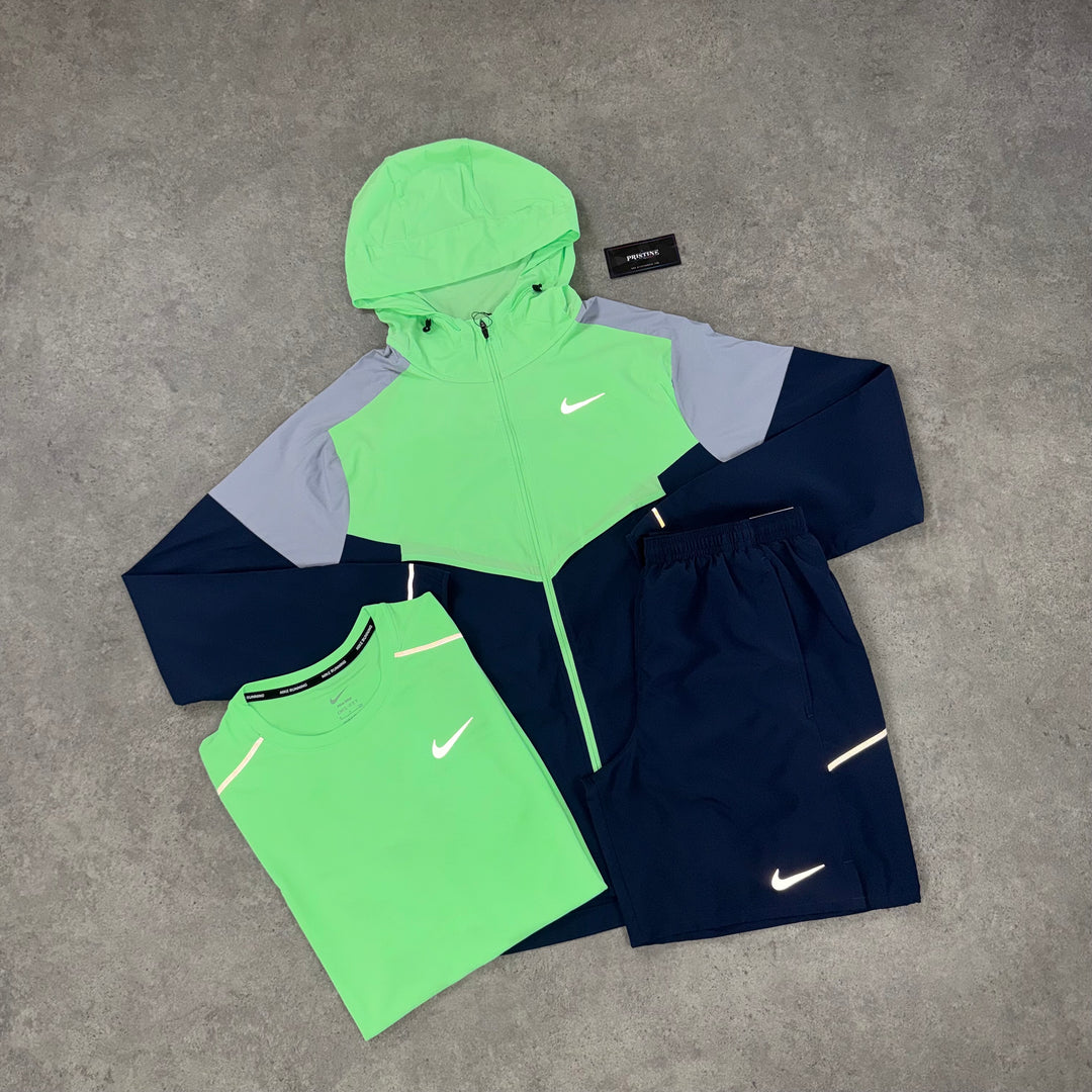 Nike Run Division Tri Set – Electric Green x Midnight Navy