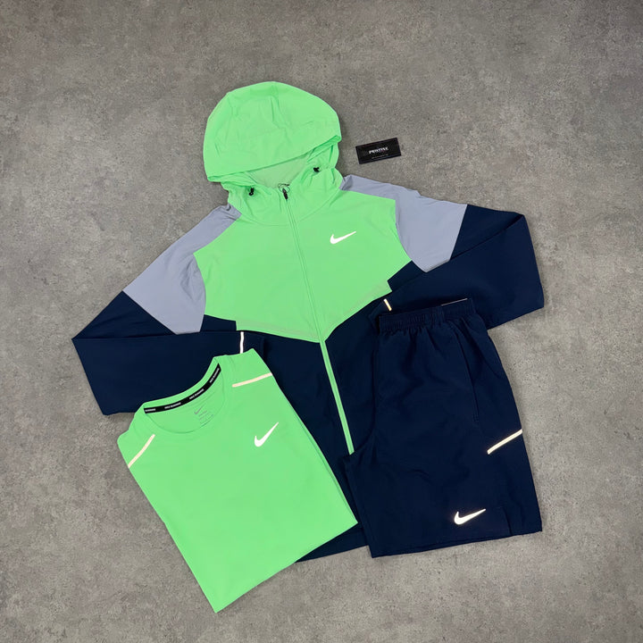 Nike Run Division Tri Set – Electric Green x Midnight Navy