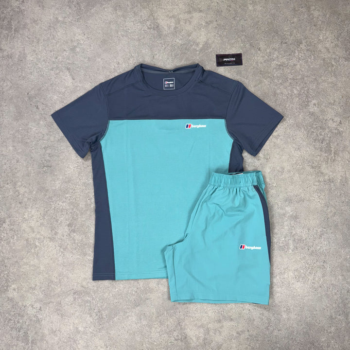 Berghaus Flux Short Set – Aqua x Charcoal