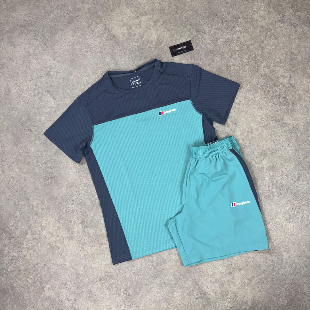 Berghaus Flux Short Set – Aqua x Charcoal
