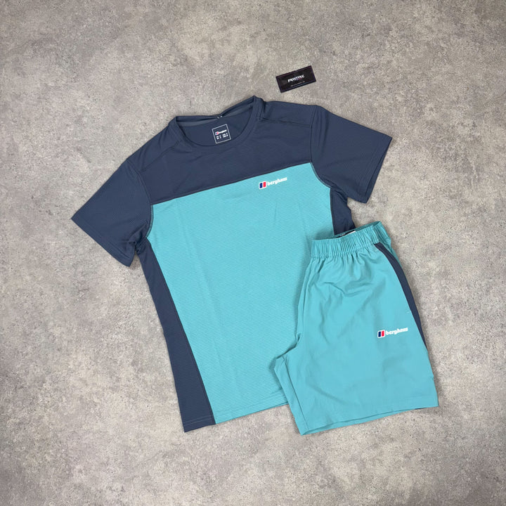 Berghaus Flux Short Set – Aqua x Charcoal