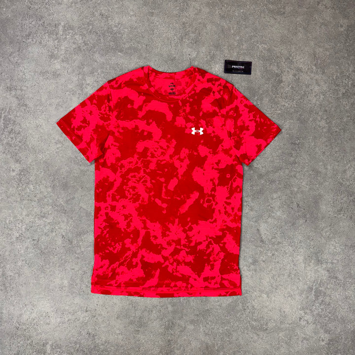 Under Armour HeatMap Camo Tee – Red Alert