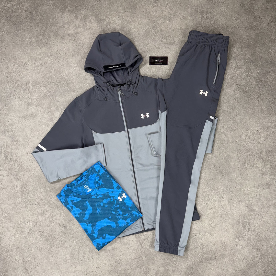 Under Armour Shadow Jacket Tri Set – Charcoal x Light Grey x Blue Camo
