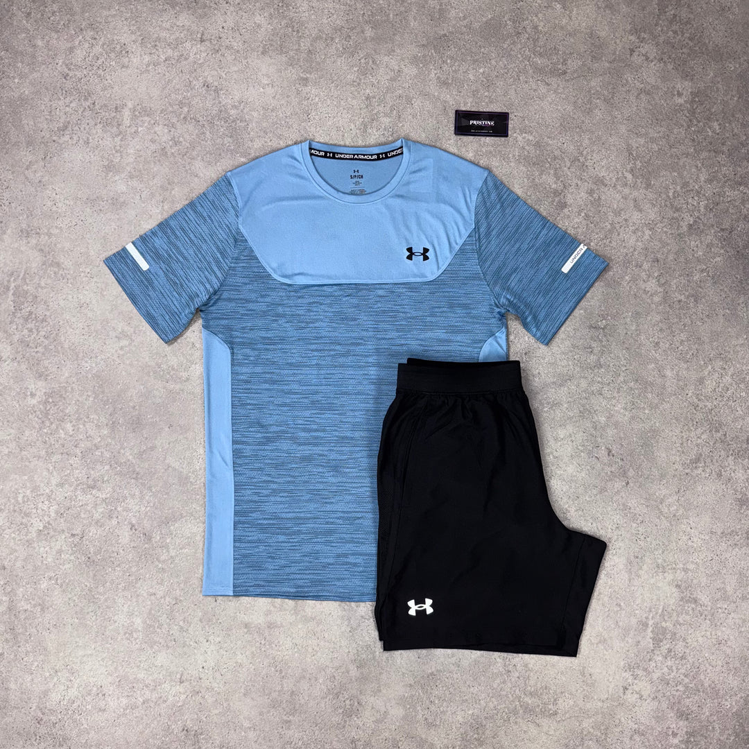 Under Armour Horizon Short Set – Sky Blue x Black