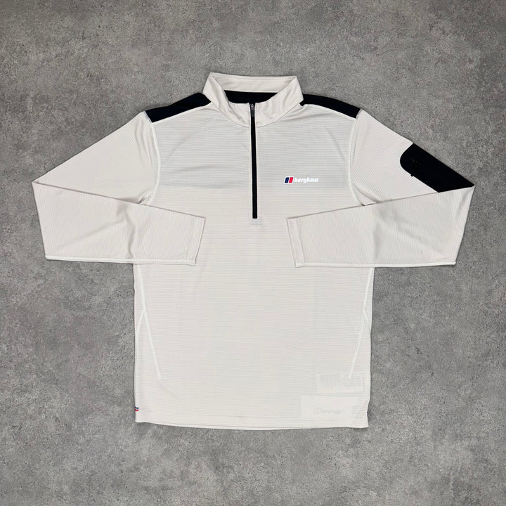 Berghaus Explorer Tech 1/4 Zip (Cream/Black)