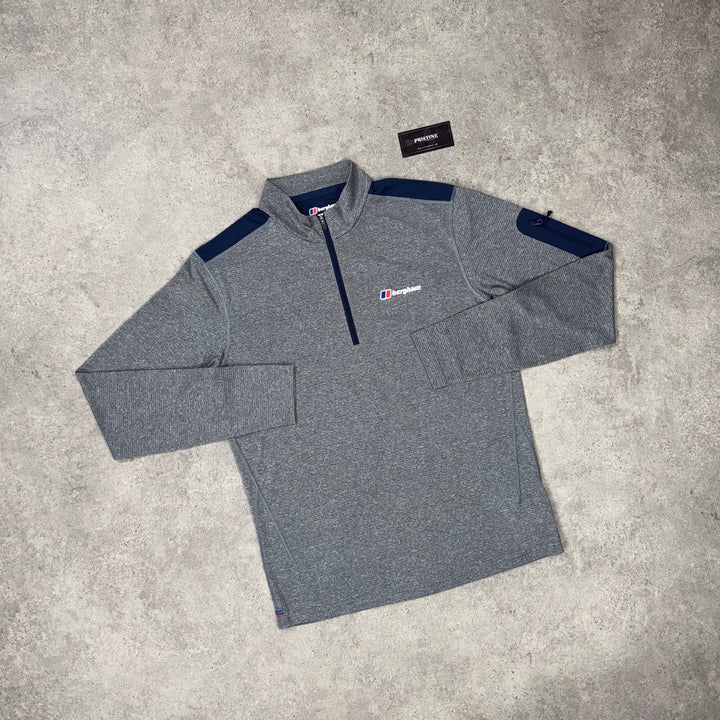 Berghaus Nordic 1/4 Zip – Slate Blue x Shadow Grey