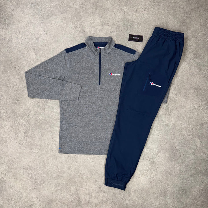 Berghaus Nordic 1/4 Zip Twin Set - Slate Blue x Shadow Grey