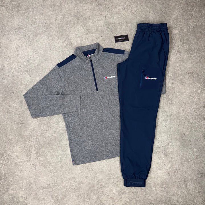 Berghaus Nordic 1/4 Zip Twin Set - Slate Blue x Shadow Grey