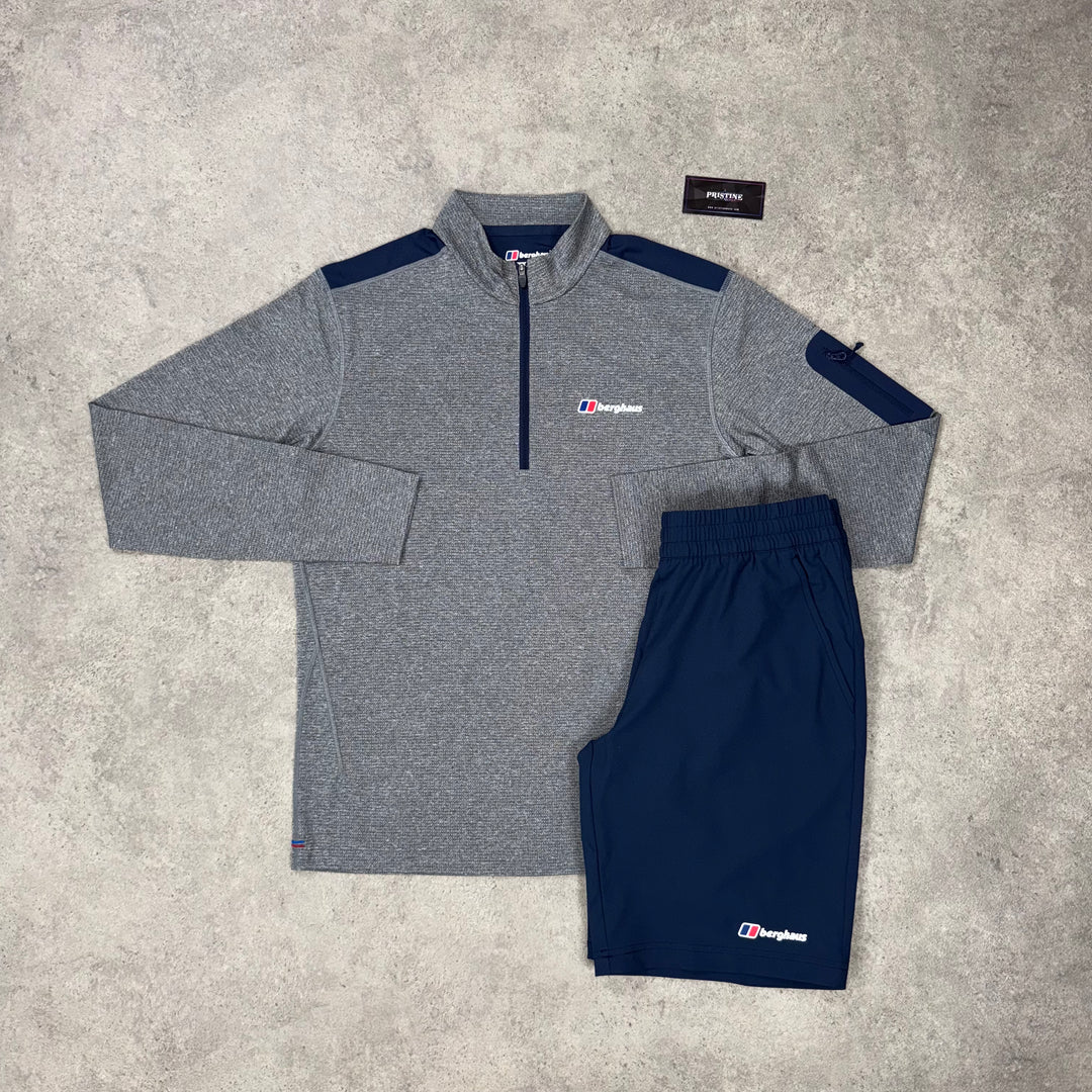 Berghaus Nordic 1/4 Zip Duo Set - Slate Blue x Shadow Grey