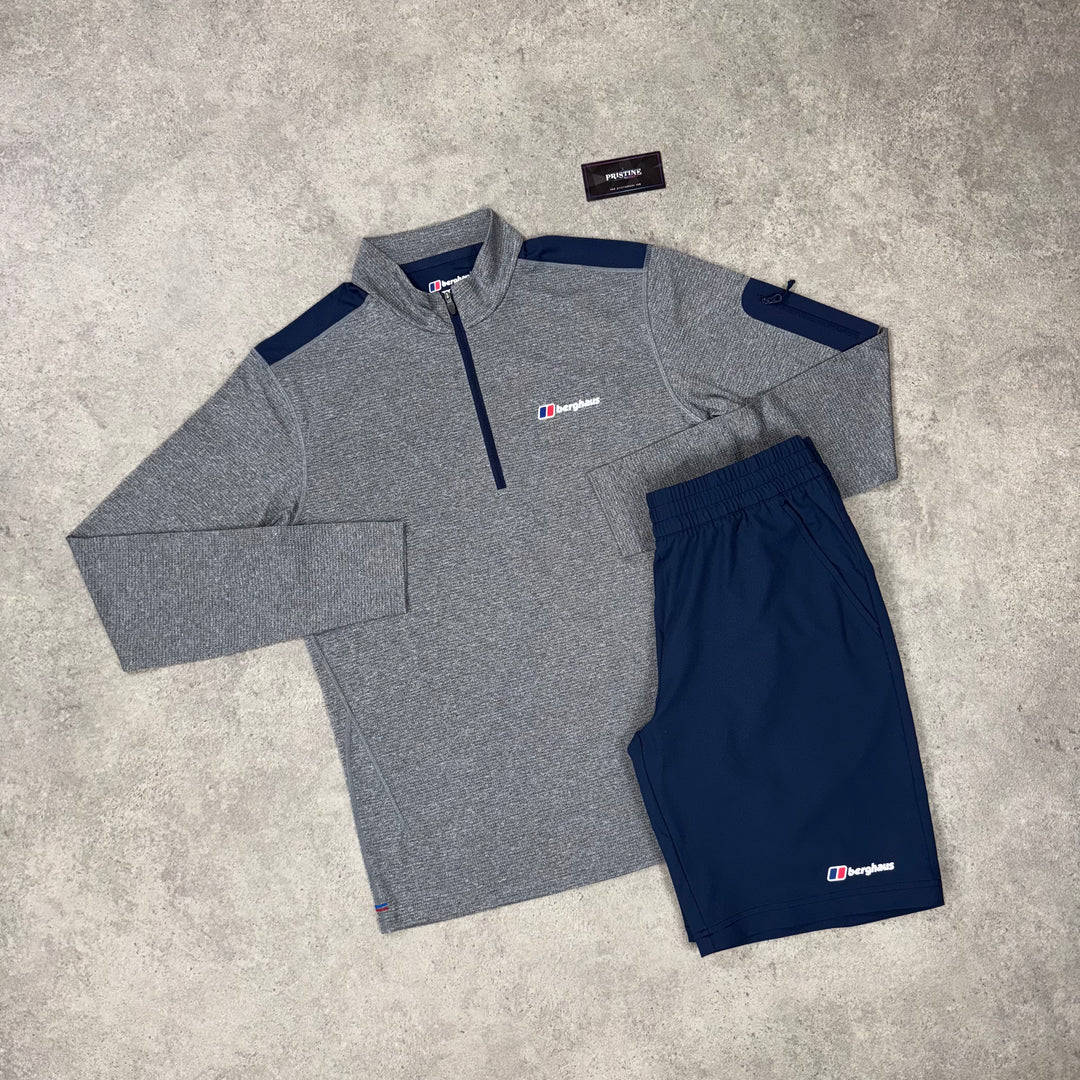 Berghaus Nordic 1/4 Zip Duo Set - Slate Blue x Shadow Grey