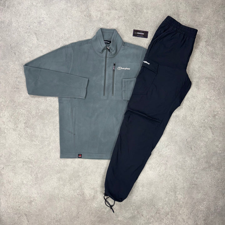 Berghaus Glacier Fleece Twin Set – Stone Grey x Black