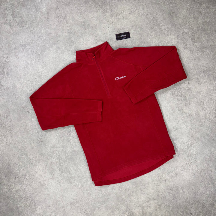 Berghaus Redline 1/4 Zip Fleece – Crimson