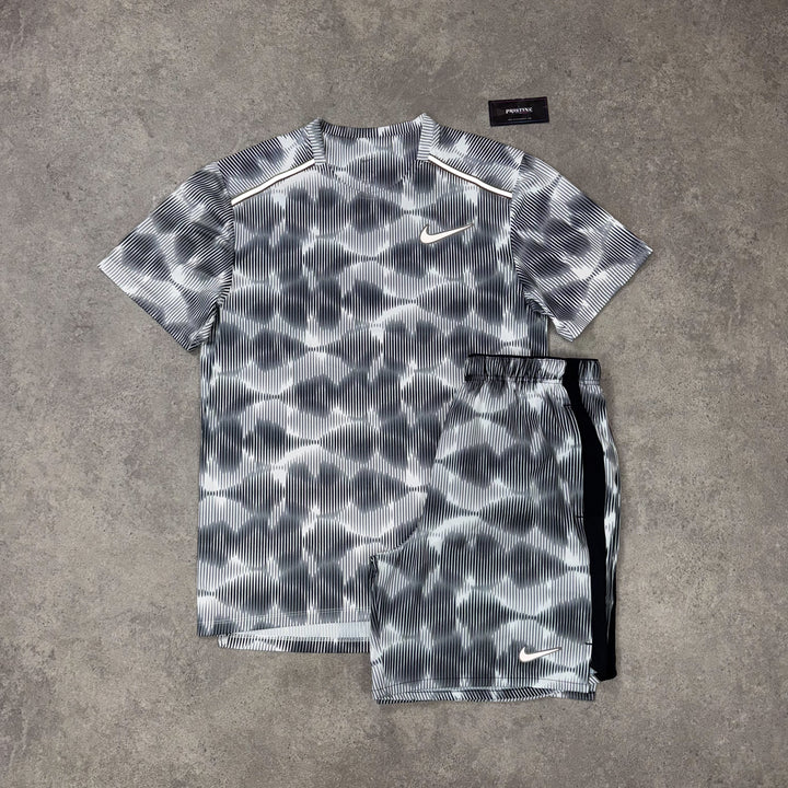 Nike Pulse Short Set – WHITE X MONO PRINT